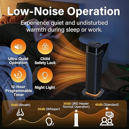 Miniatura 5 de Calentador pequeño de 24 pulgadas para el hogar