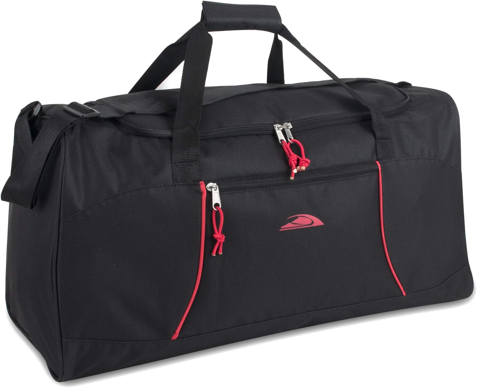 Lightweight Canvas Duffle Bags for Men & Women for Traveling, The Gym, and as Sports Equipment Bag/Organizer (Black 1)