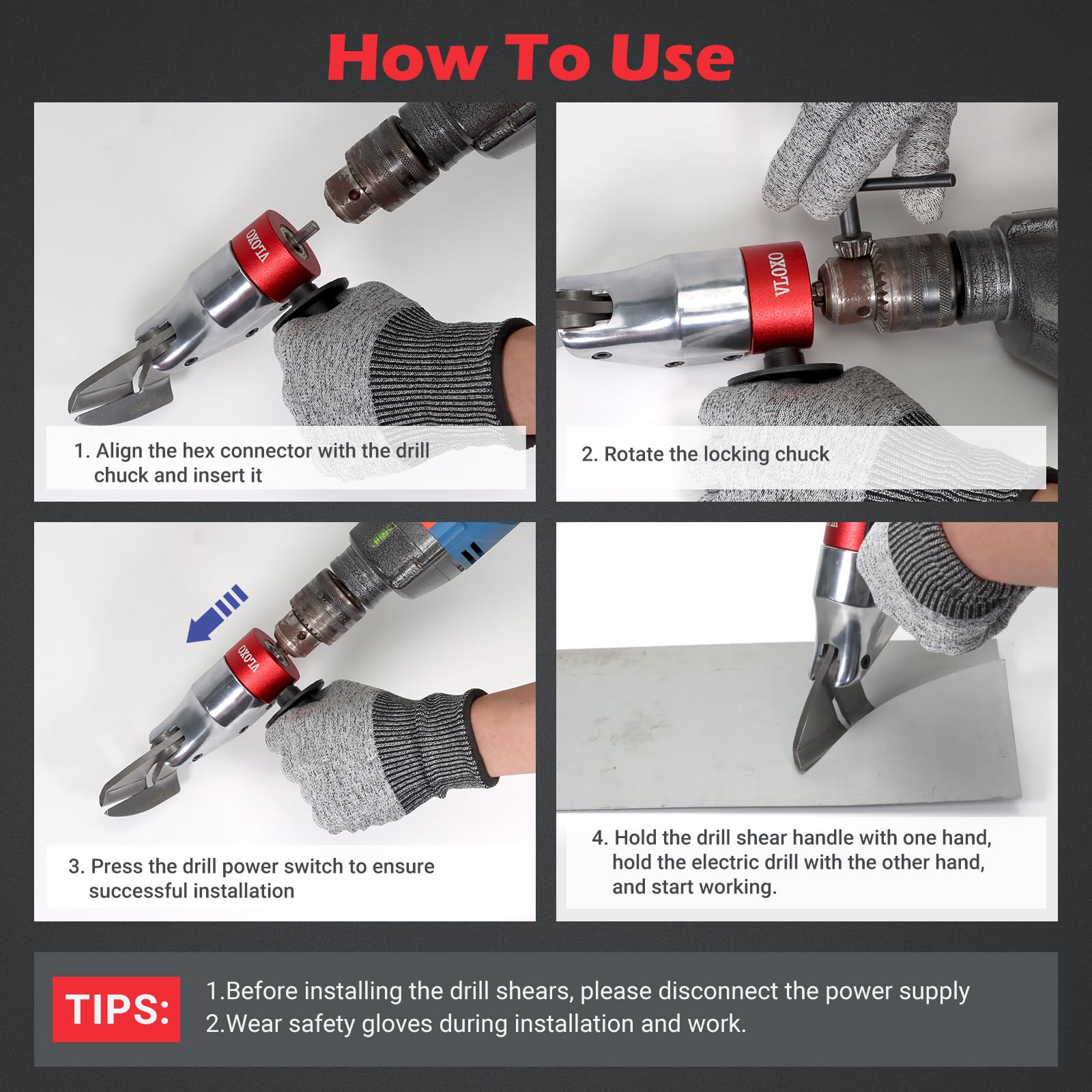 VLOXO Sheet Metal Cutter - Cut Metal Fast! -7