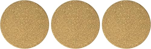 Miniatura 5 de Fox Run Salvamanteles redondos de corcho para platos, macetas, sartenes y plantas, 7.25 pulgadas de diámetro x 0.5 pulgadas de grosor, juego de 3