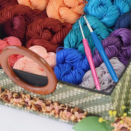 Miniatura 8 de Dasonwin Juego de ganchos ergonómicos de ganchillo, ganchos de agarre cómodos para artritis, kit completo de principiantes a expertos, incluye