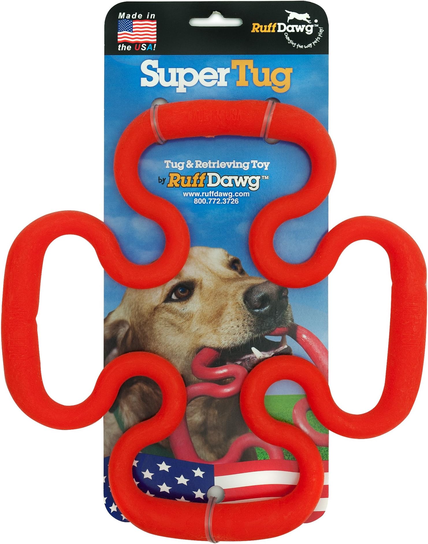 Pet Supplies Pet Chew Toys Ruff Dawg Super Tug Rubber Dog Toy
