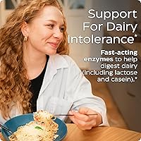 Vista 3 de Enzymedica Lacto, Píldoras Avanzadas de Lactasa para el Apoyo a los Lácteos, Ayuda a Descomponer la Lactosa, Caseína y Grasa, Píldoras de Alivio