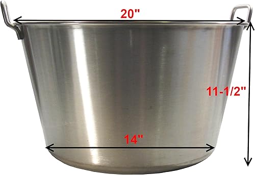 Miniatura 4 de Ballington Cazo Grande Para Carnitas Extra Grande 21" pulgadas Acero Inoxidable Acero Inoxidable Wok Comal Fry