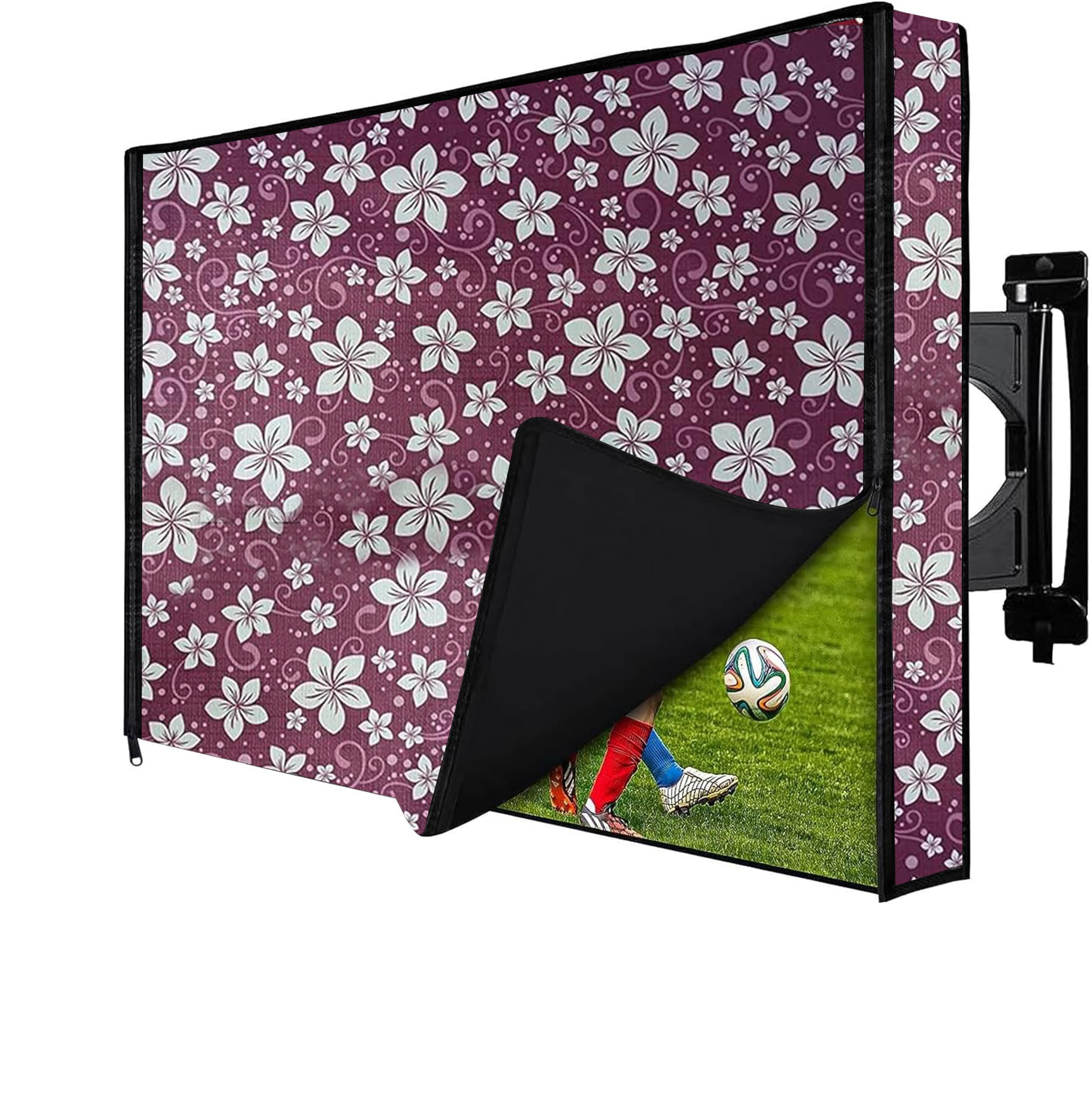 Wings Star Led Tv Cover for 55 Inches Led Tv | Dustproof & Waterproof Led Tv Cover with PVC Layer for 55 Inches Led Tv | Television Protector Cover | LCD/LED TV Monitor Cover with Zip Lock, KUM112 (B0B1B6KLXW) Amazon Price History, Amazon Price Tracker