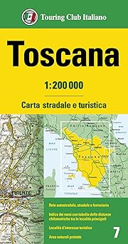 Touring Club Italiano Tuscany 1:200 000