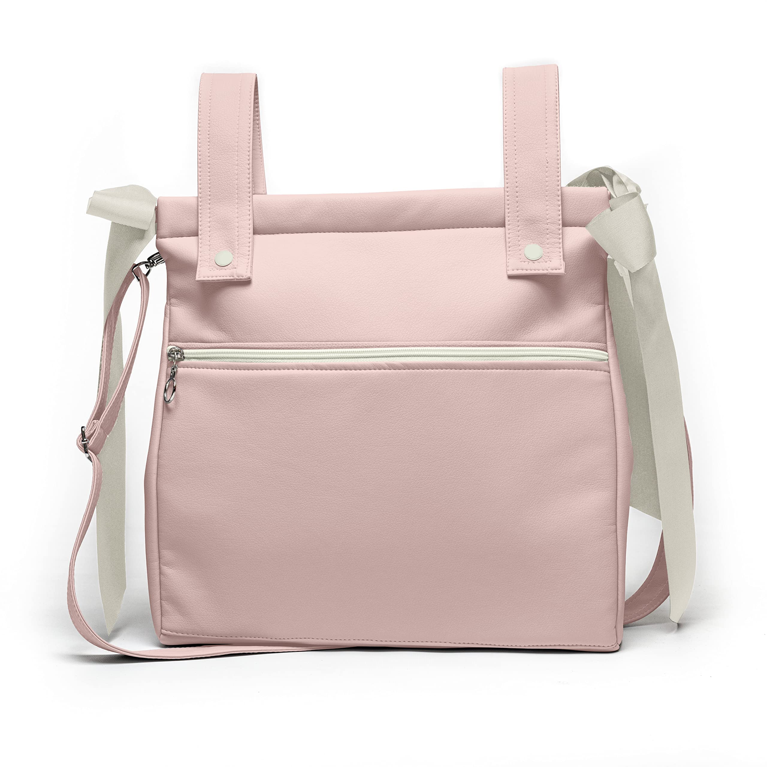 Nenel Bolsa panera de polipiel - Bolso carro - Talega carrito de bebé (Rosa maquillaje)