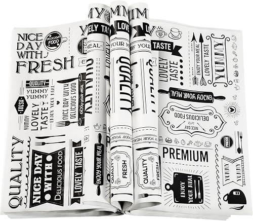 150 hojas de papel de cera delicatessen para cesta de alimentos, papel de regalo para sándwich, resistente a la grasa, impermeable, papel de picnic