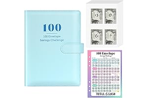 Sooez Budget Binder with Zipper Envelopes - Embark on a Rewarding Savings Journey