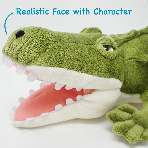 Miniatura 5 de Carioca The Crocodile - Peluche de cocodrilo grande de 19 pulgadas