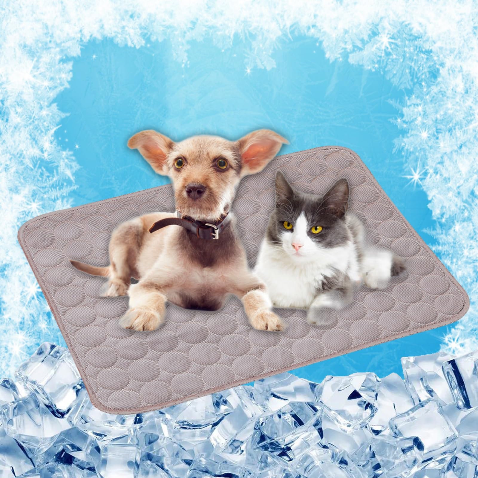 Tapis rafraichissant chien durable LONGCAO matelas rafraîchissant gel