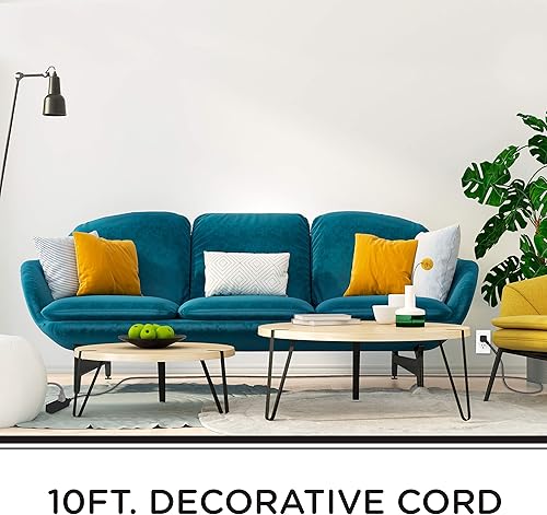 Vista 10 de Cable de extensión para estación de carga de USB Cordinate 41691, de diseño, conector múltiple con protección de sobrecarga eléctrica 2 tomas