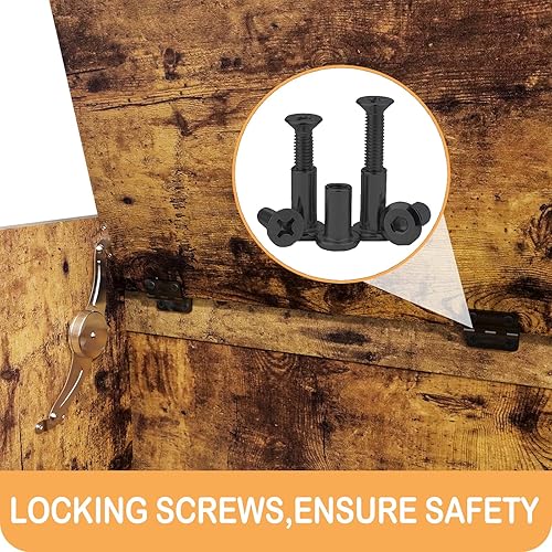 Miniatura 8 de Caja de almacenamiento de juguetes de cubo pequeño, color marrón, contenedor de almacenamiento de entrada de madera para el hogar, libros, ropa,