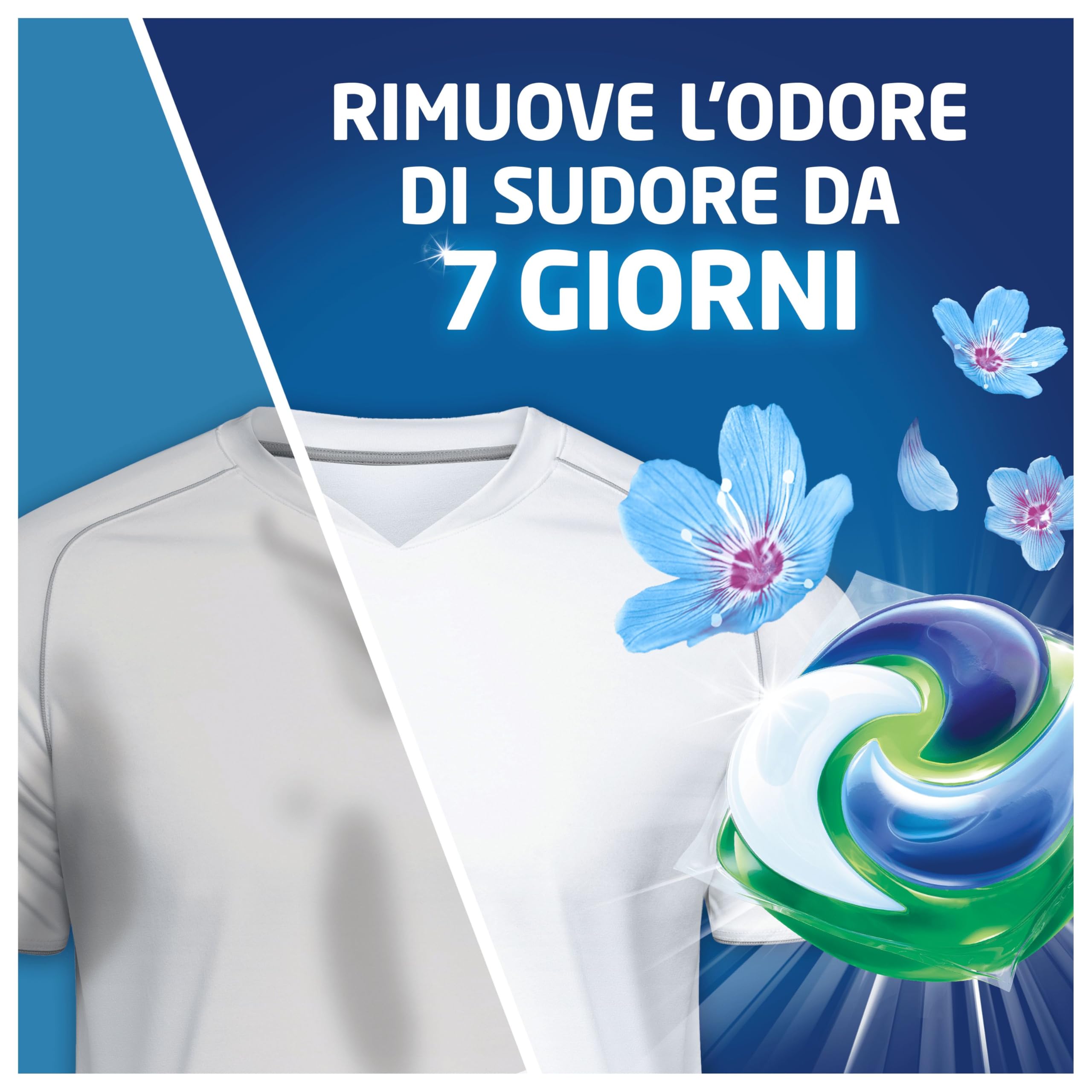 Dash Power Pods Detersivo Lavatrice In Capsule, 105 Lavaggi(3x35), Freschezza Di Lenor, Risveglio Primaverile, rimuove addirittura gli odori di sudore vecchi di 7 giorni, per una pulizia impeccabile