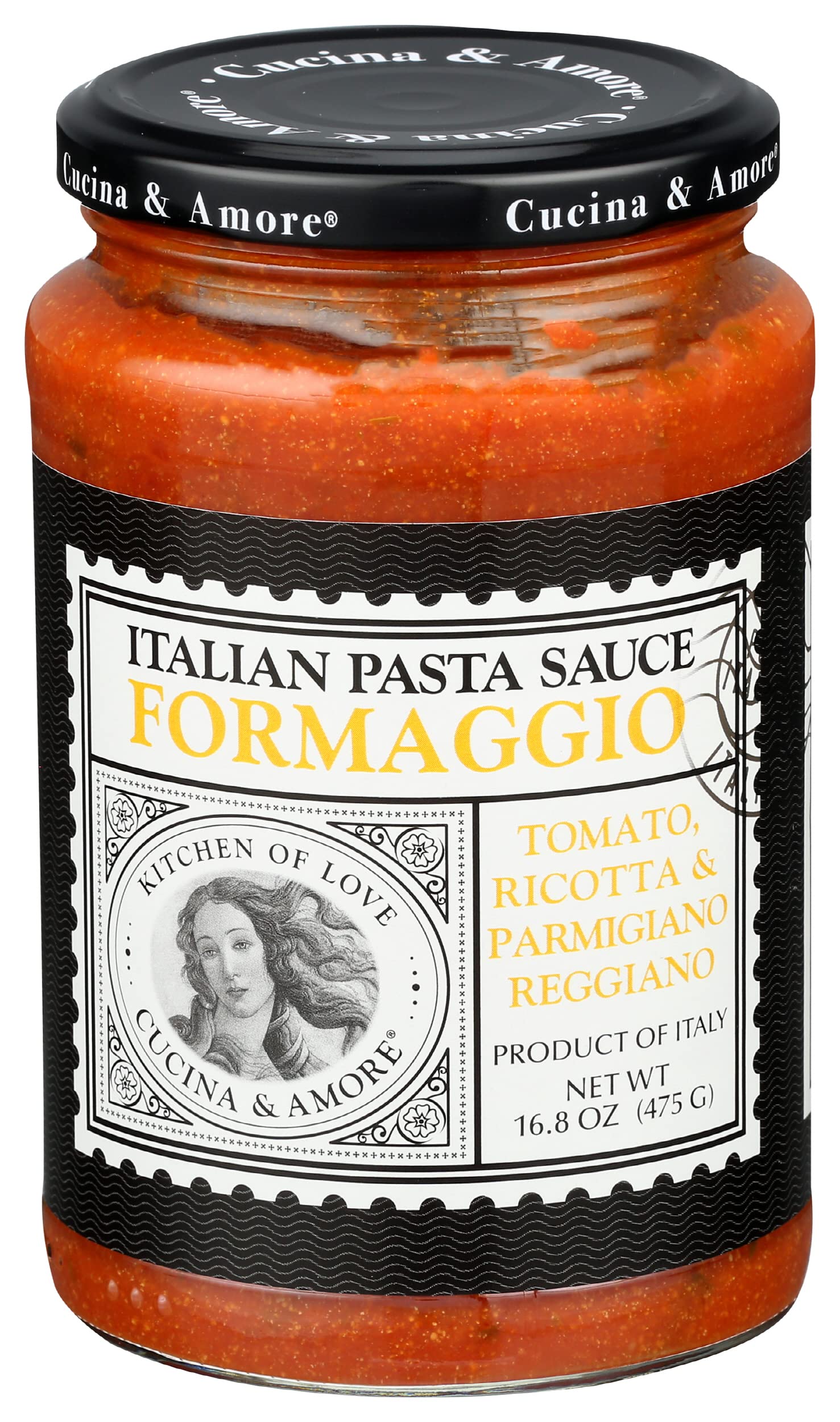 Cucina & Amore, Formaggio Pasta Sauce, 16.8 oz (Pack of 2)