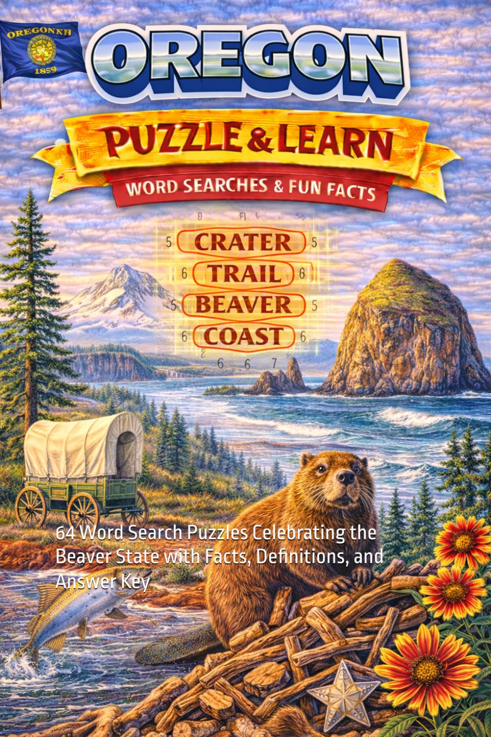 Oregon Word Search Puzzle and Learn: 64 Word Search Puzzles Celebrating the Beaver State with Facts, Definitions, and Answer Key (Ultimate States Word Search and Learn Collection)