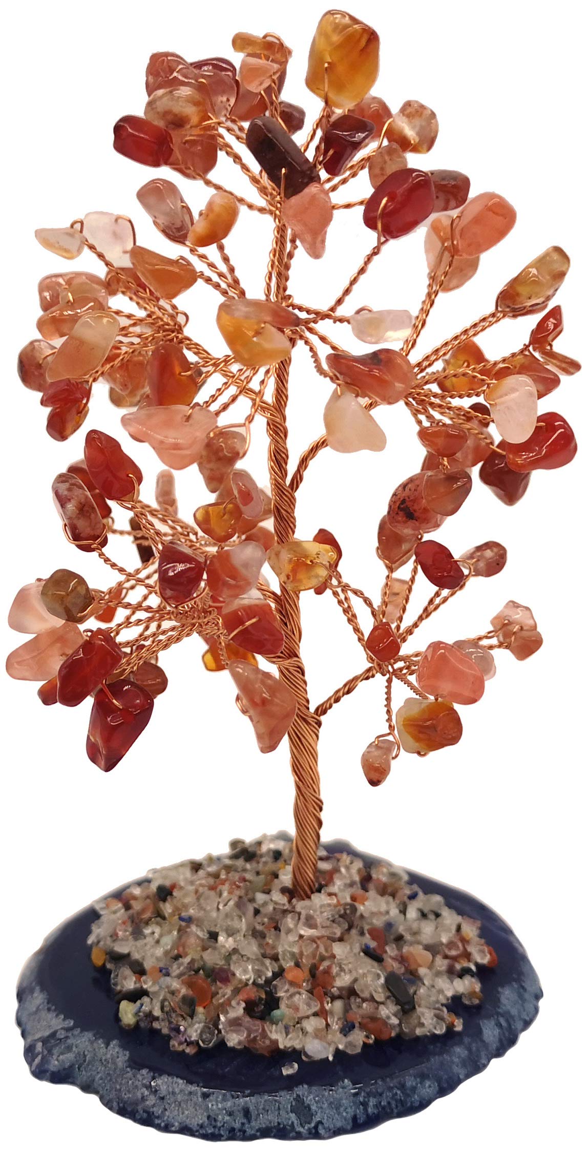 Mina HealCrystal Gem Money Tree for Chakra Healing Feng Shui Meditation Good Luck Wealth & Prosperity