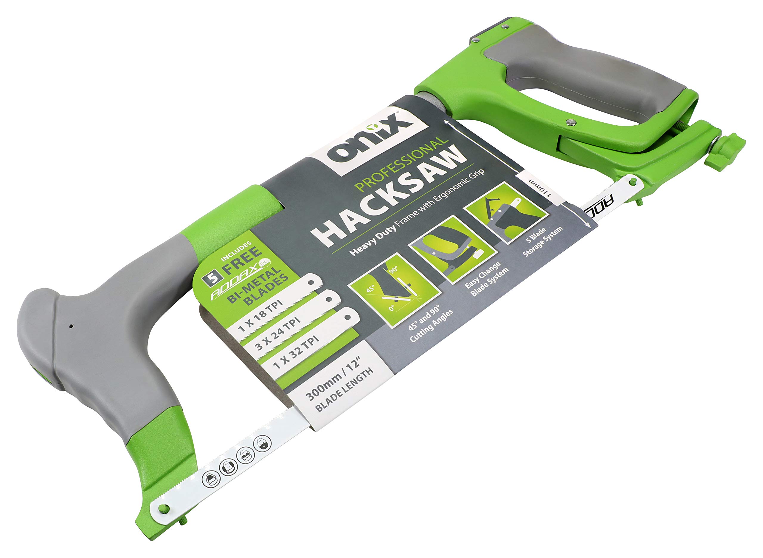 Onix HD12HSF Scie à métaux professionnelle Vert 30,5 cm