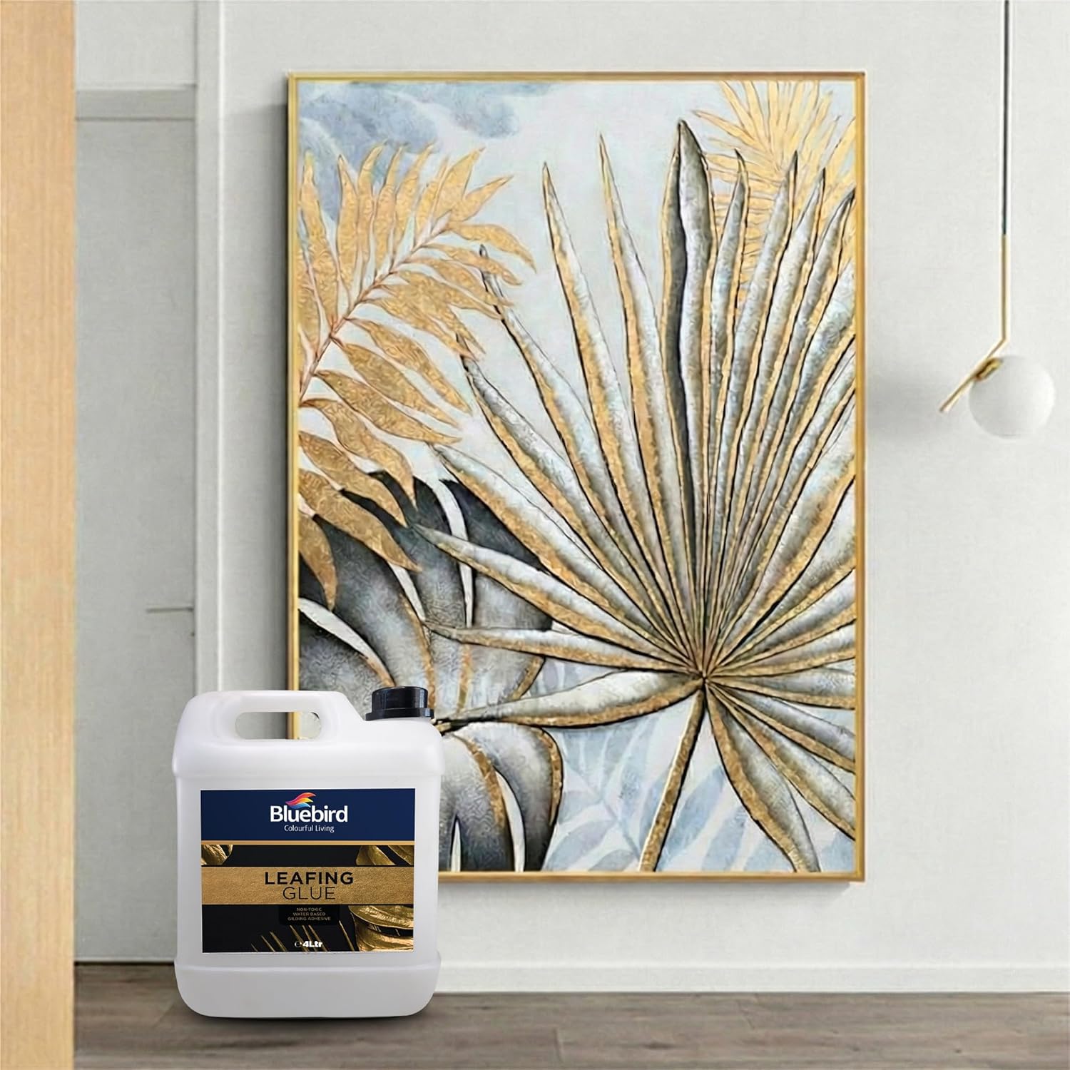 Bluebird Gold Leaf Adhesive 135.2 Fl Oz / 4 Liter Gilding Adhesive, Leafing Glue for Art and Craft