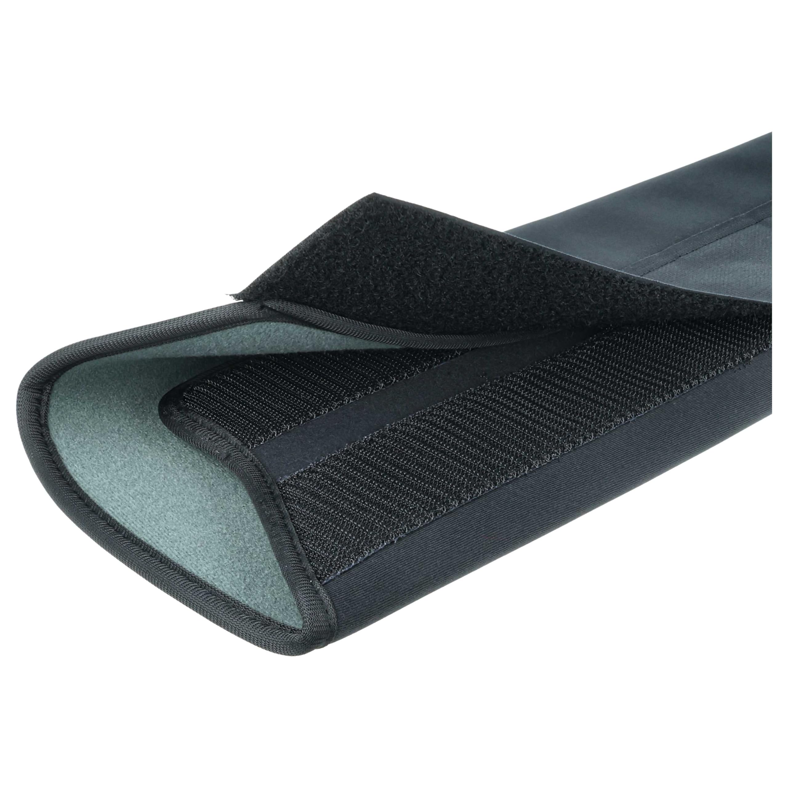 vhbw copertura protettiva universale per per batteria e-bike - per telai da 28 - 42 cm, idrorepellente, neoprene, nero, con chiusura a strappo