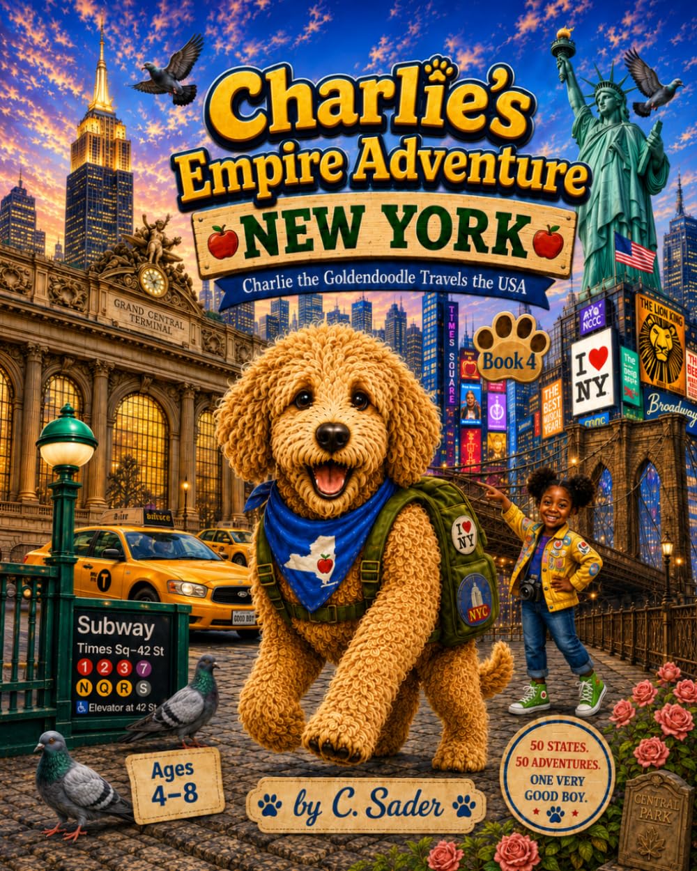 Charlie's Empire Adventure - New York: Charlie the Goldendoodle Travels the USA