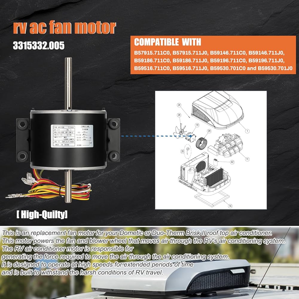 Amazon.com: 3315332.005, 3315332.005 Fan Motor Replacement