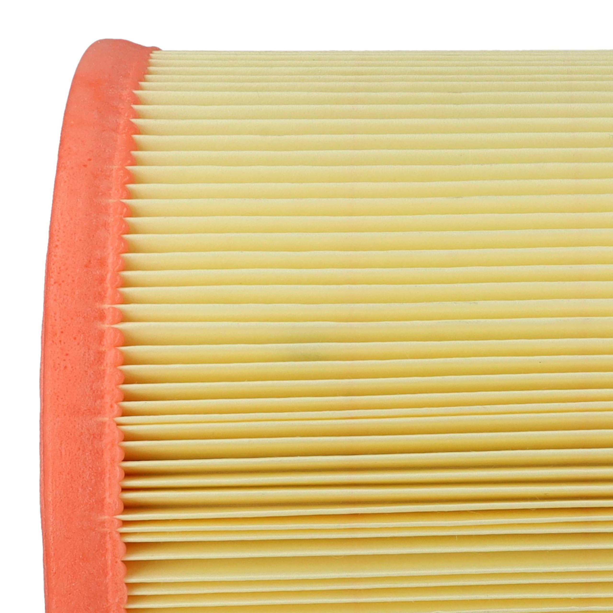 vhbw 4x Filtro plisado reemplaza Rowenta ZR70 para aspiradora - amarillo naranja lavable