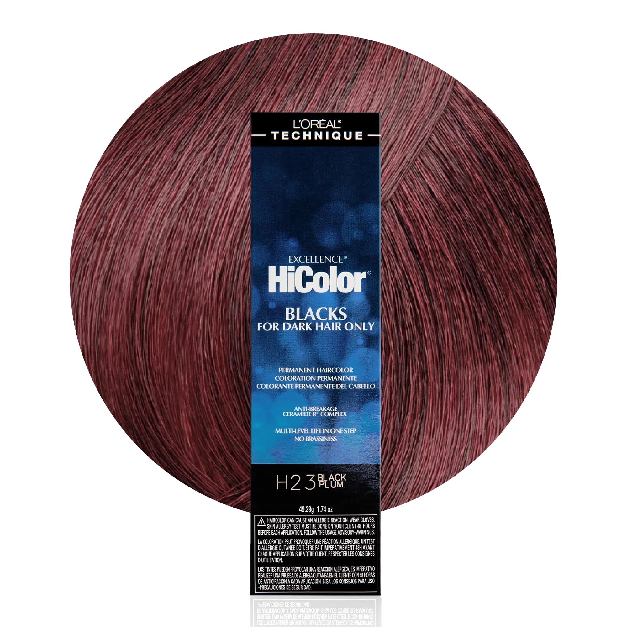L'OREAL Excellence HiColor Permanent Hair Color (H23 Black Plum) by L'Oreal Paris