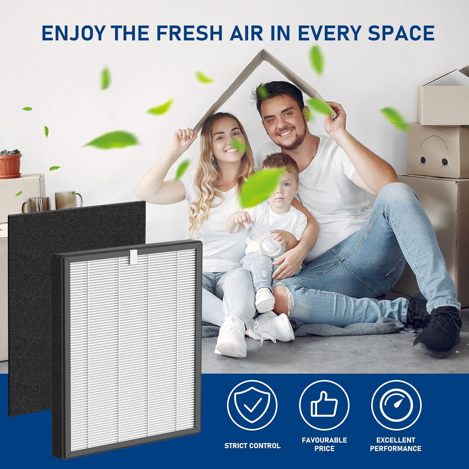 ProHEPA 9000 True HEPA Filters Replacement Compatible with VEVA ProHEPA 9000 Air Cleaner Purifier, 4 True HEPA Filters + 8 Activated Carbon Filters - Image 4