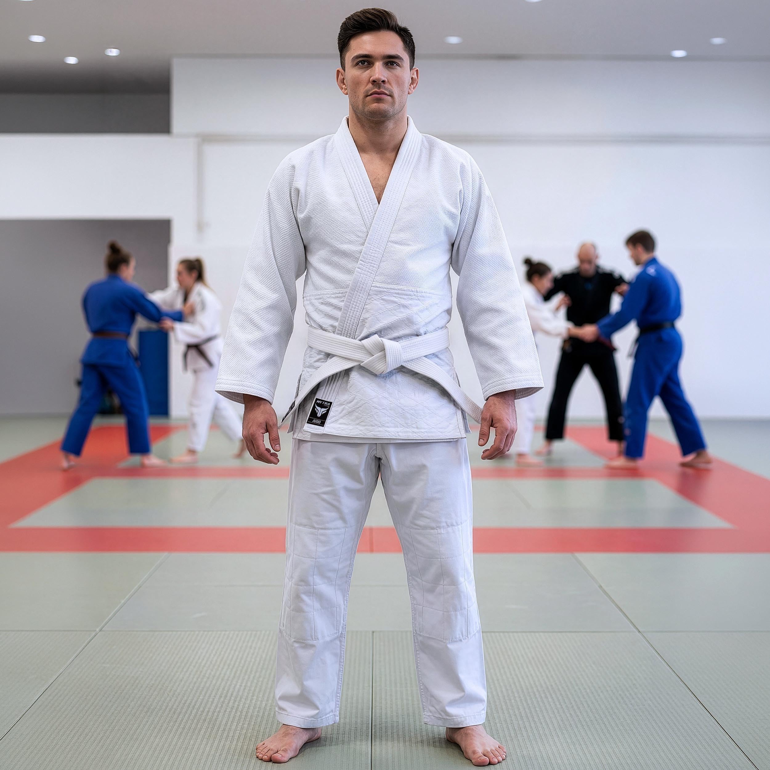 Mytra Fusion Judo Gi – Uniforme da Judo per Adulti Resistente per Allenamento e Competizione – Kimono da Judo Durevole con Cuciture Rinforzate e Cintura Inclusa