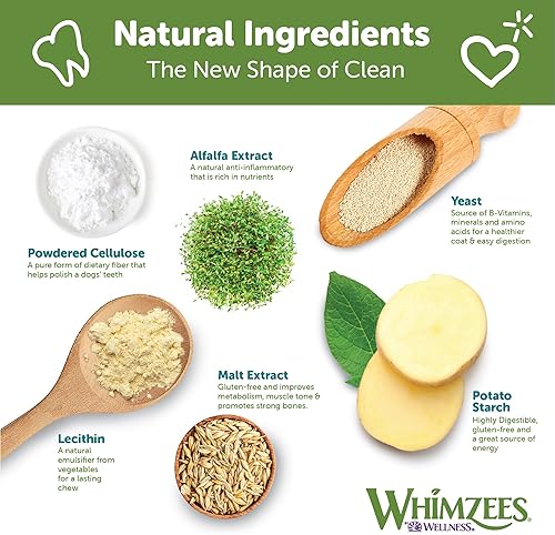 Miniatura 5 de WHIMZEES by Wellness Value Box - Masticables dentales naturales para perros, golosinas de larga duración, sin granos, refresca el aliento, raza