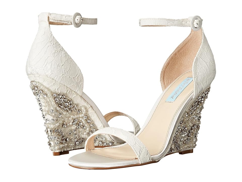 

Blue by Betsey Johnson Alisa (Ivory) Women's Wedge Shoes