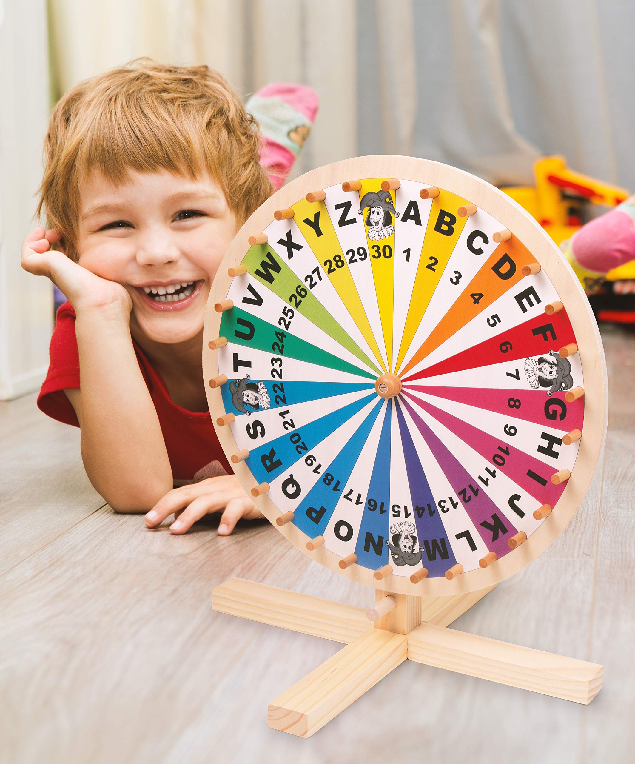 Housoutil Ruota Della Fortuna Girevole 40 Cm: Fai-da-Te, Riutilizzabile, Per Giochi, Attività Didattiche E Promozioni