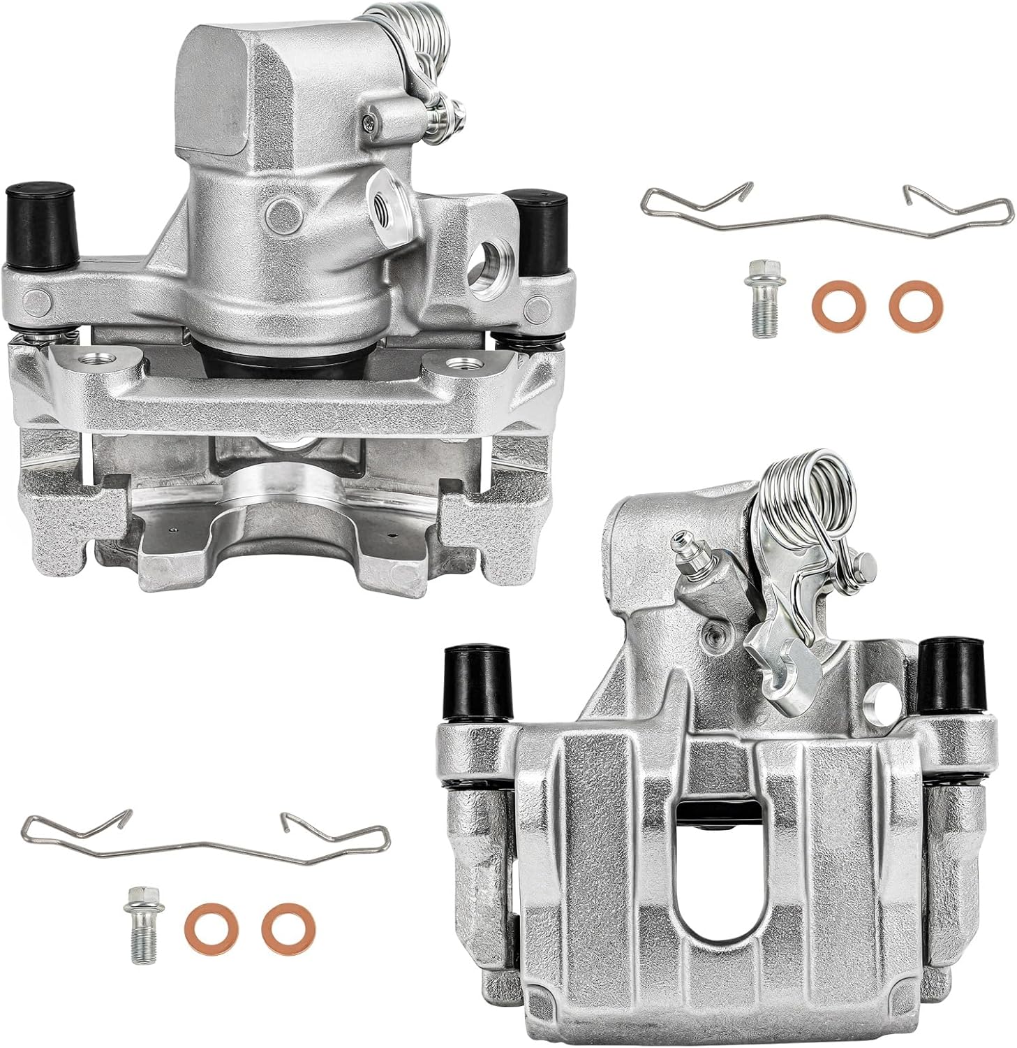 SCITOO 19B6284B 19B6285B Rear Left & Right Disc Brake Calipers Assembly w/Bracket For Ford For EcoSport 2018-2020,For Ford For Focus 2012-2018
