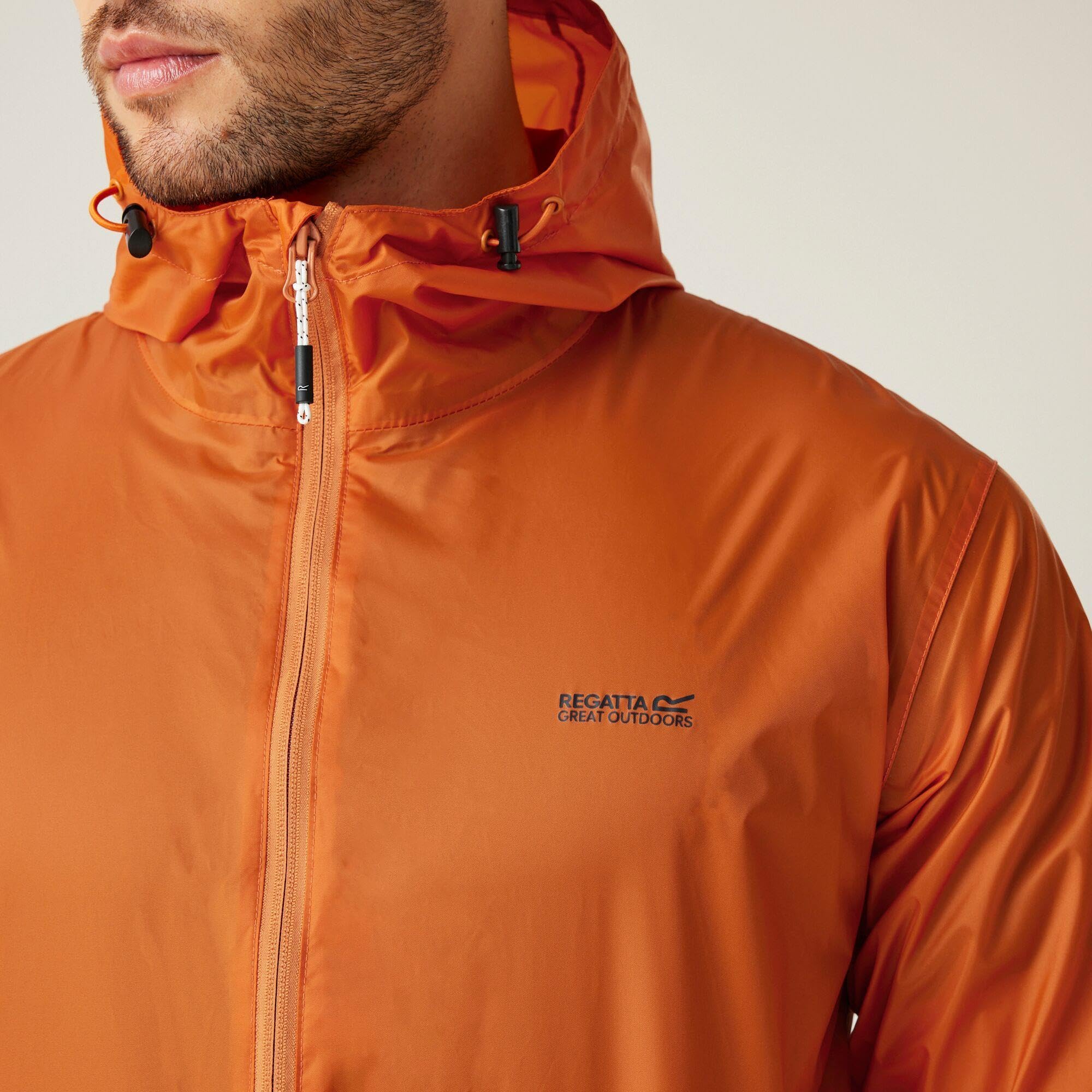 Regatta Herren Pack It III wasserdicht Jacke und Tasche atmungsaktiv packbar Raincoat – Bild 4