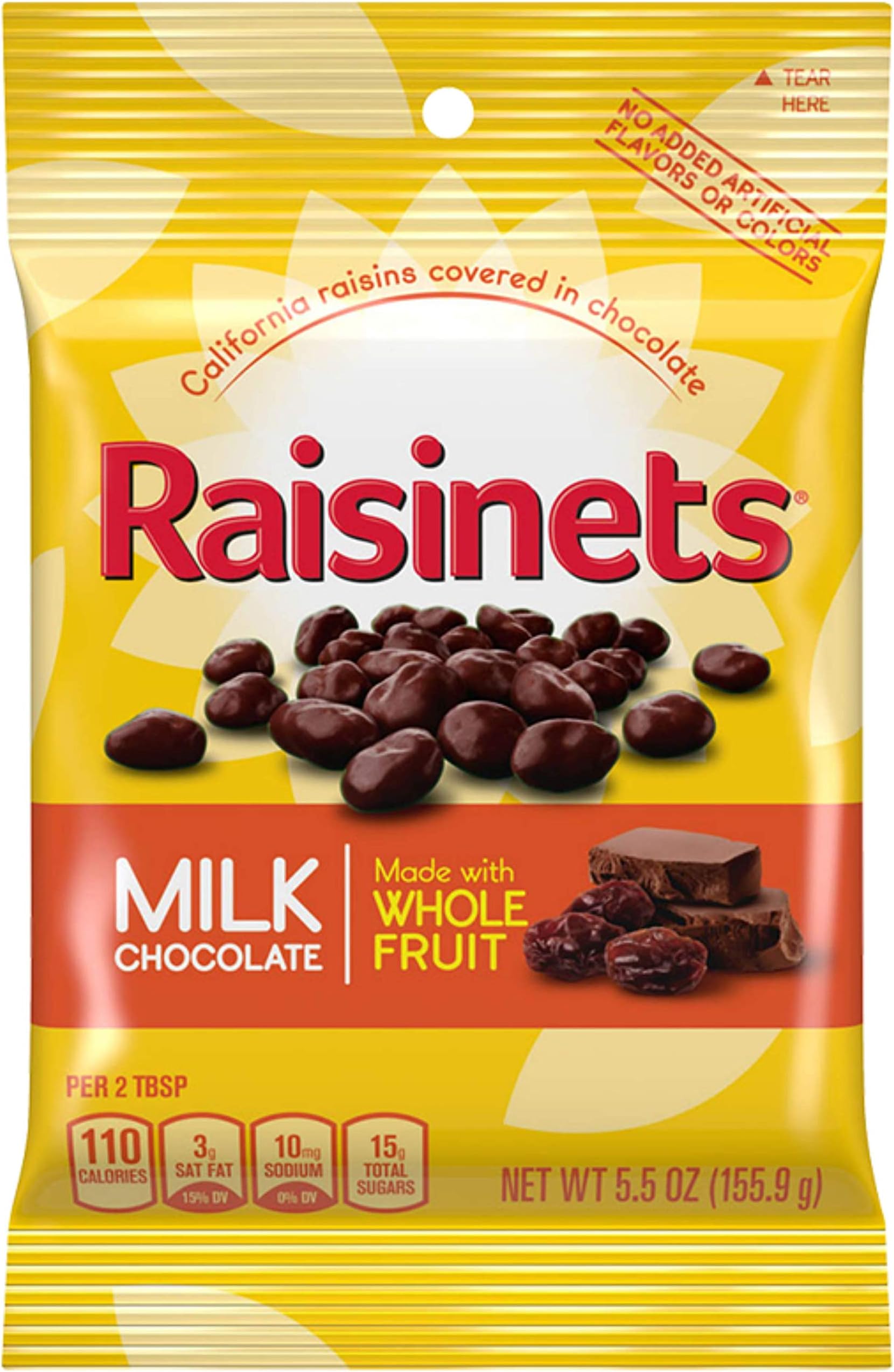 Amazon com : Raisinets Milk Chocolate Covered Raisins Individually