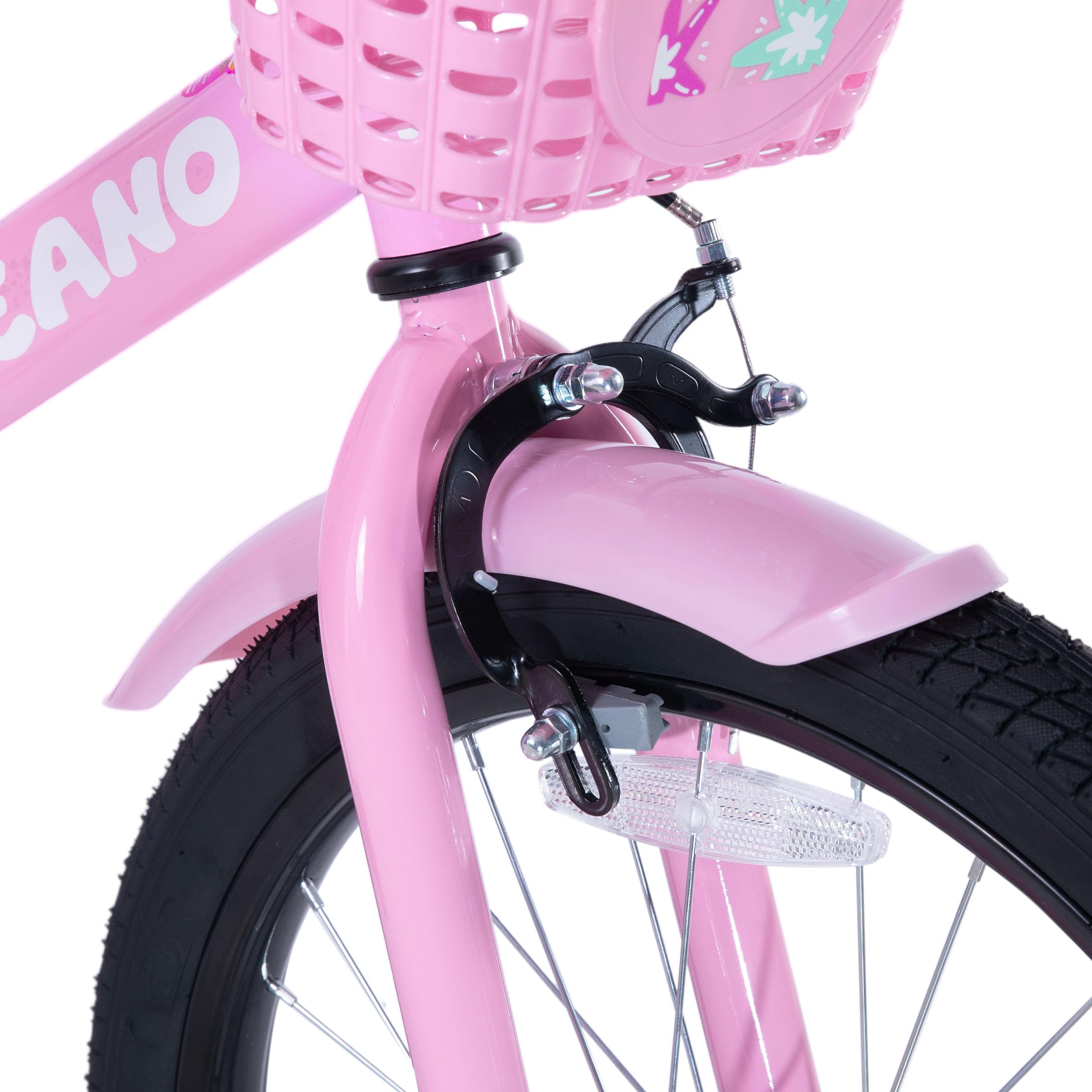 JOYSTAR Zinnia 14/16/20 Zoll Kinderfahrrad für Mädchen von 3-9 Jahren, 14/16 Zoll Mädchenfahrrad mit Stützrädern & Baket & Luftschlangen
