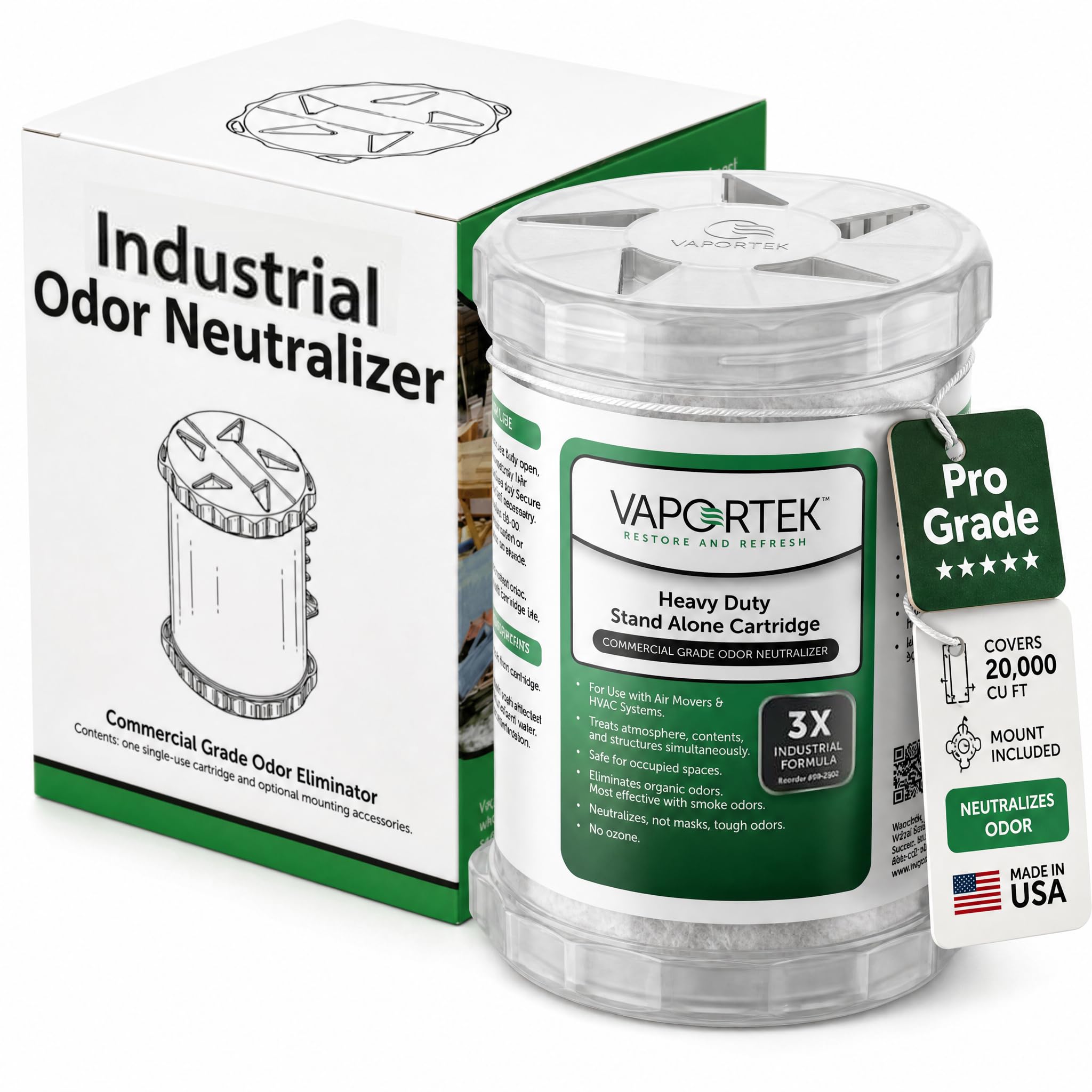 Vaportek Heavy Duty Odor Eliminator HDSA 2.0