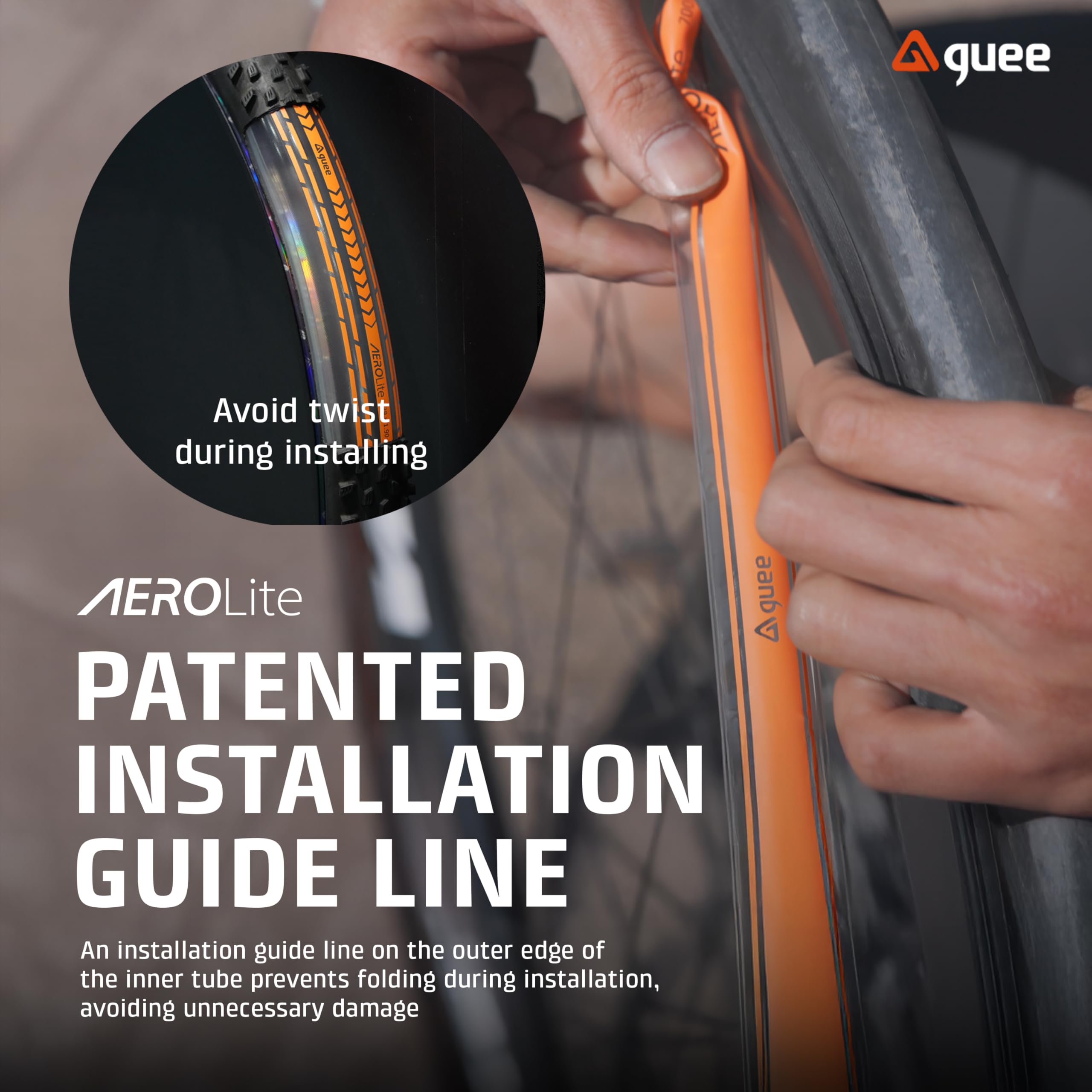 GUEE Aerolite MTB TPU Inner Tube, Ultra-Lightweight, Fits 27.5/29