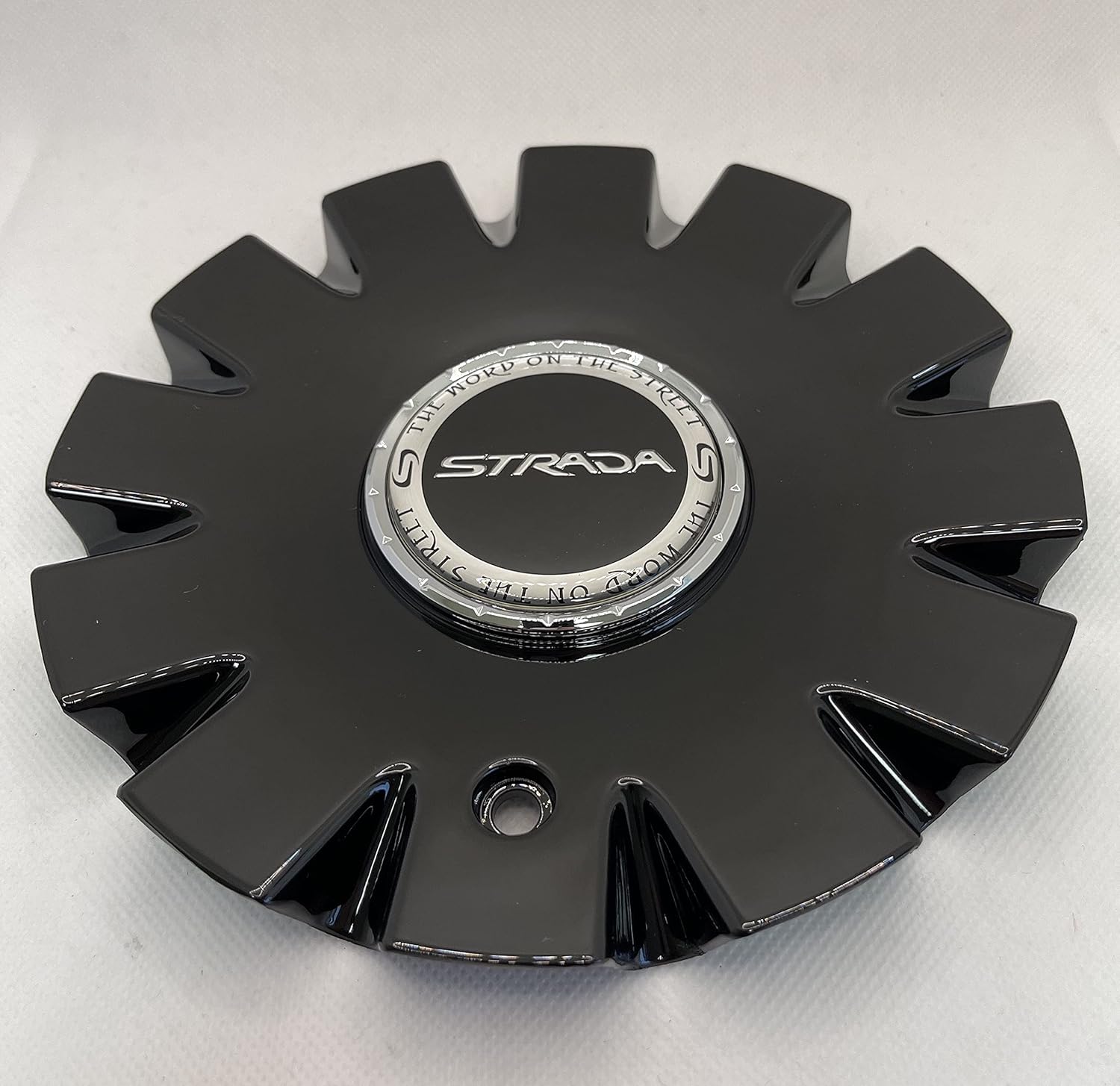 C-1093-4 STRADA Black Wheel Center Cap C-STRA-1