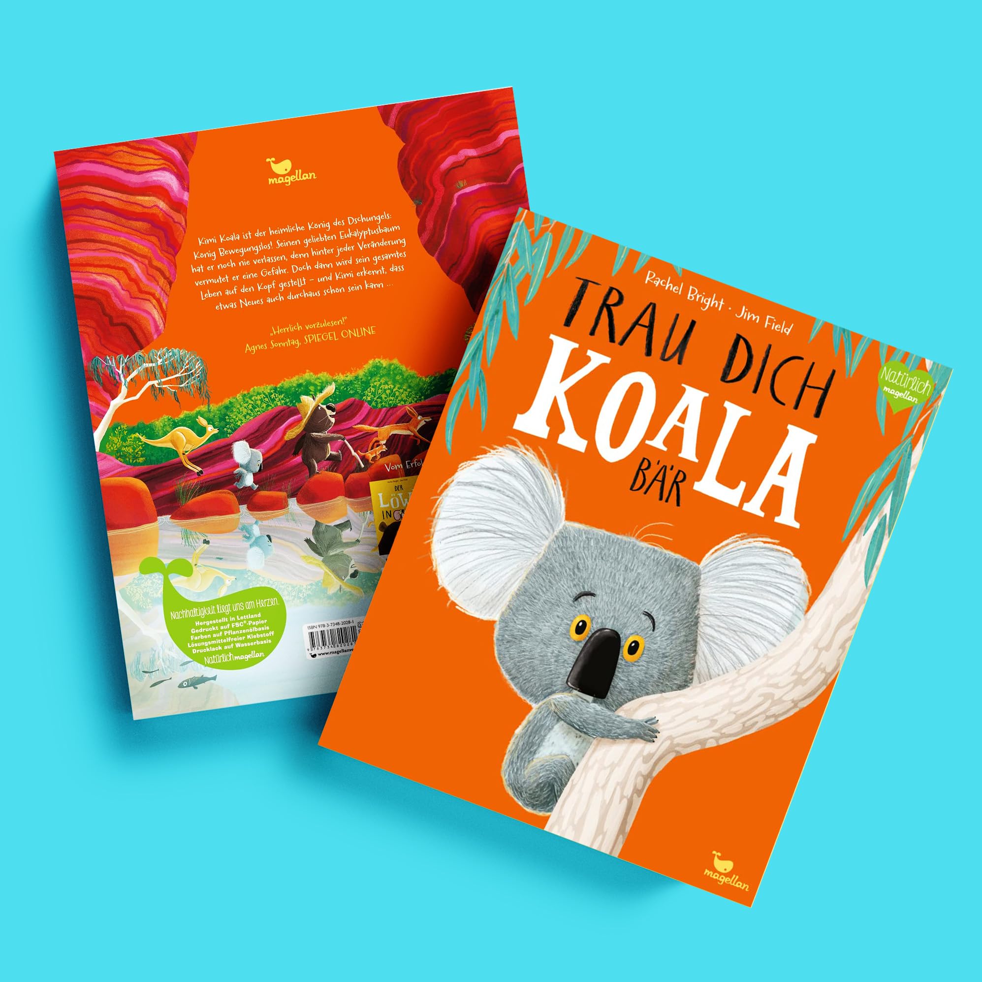 3er Bücher Set: Trau dich, Koalabär, Die Streithörnchen, Der Löwe in dir | Bright/Field, Kinderbücher über Mut, Freundschaft & Selbstvertrauen + exklusives Stickerset - Bilderbuch-Set ab 3 Jahren