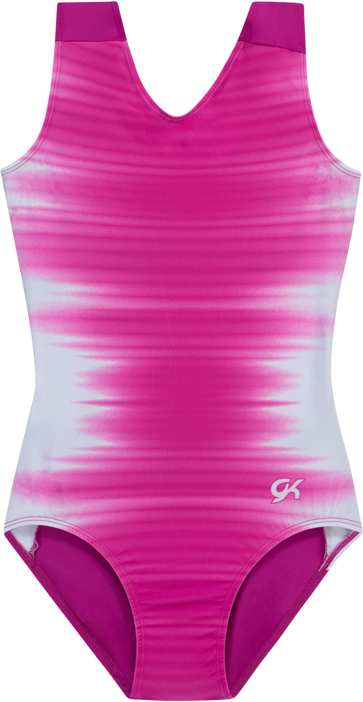 Girls Fierce Fade Gymnastics Leotard - Rainbow Dance Outfit with Matching Scrunchie for Toddlers, Children, & Juniors