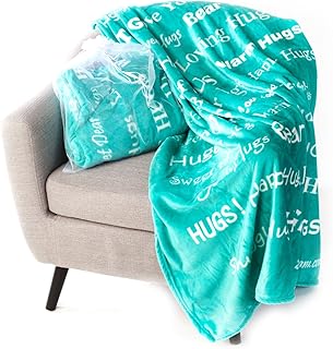 Best Blankiegram Hugs Blanket The Perfect Caring Gift (Teal) Review 