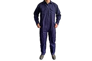 Mens Work Overalls: Navy Blue Essential Boiler Suit