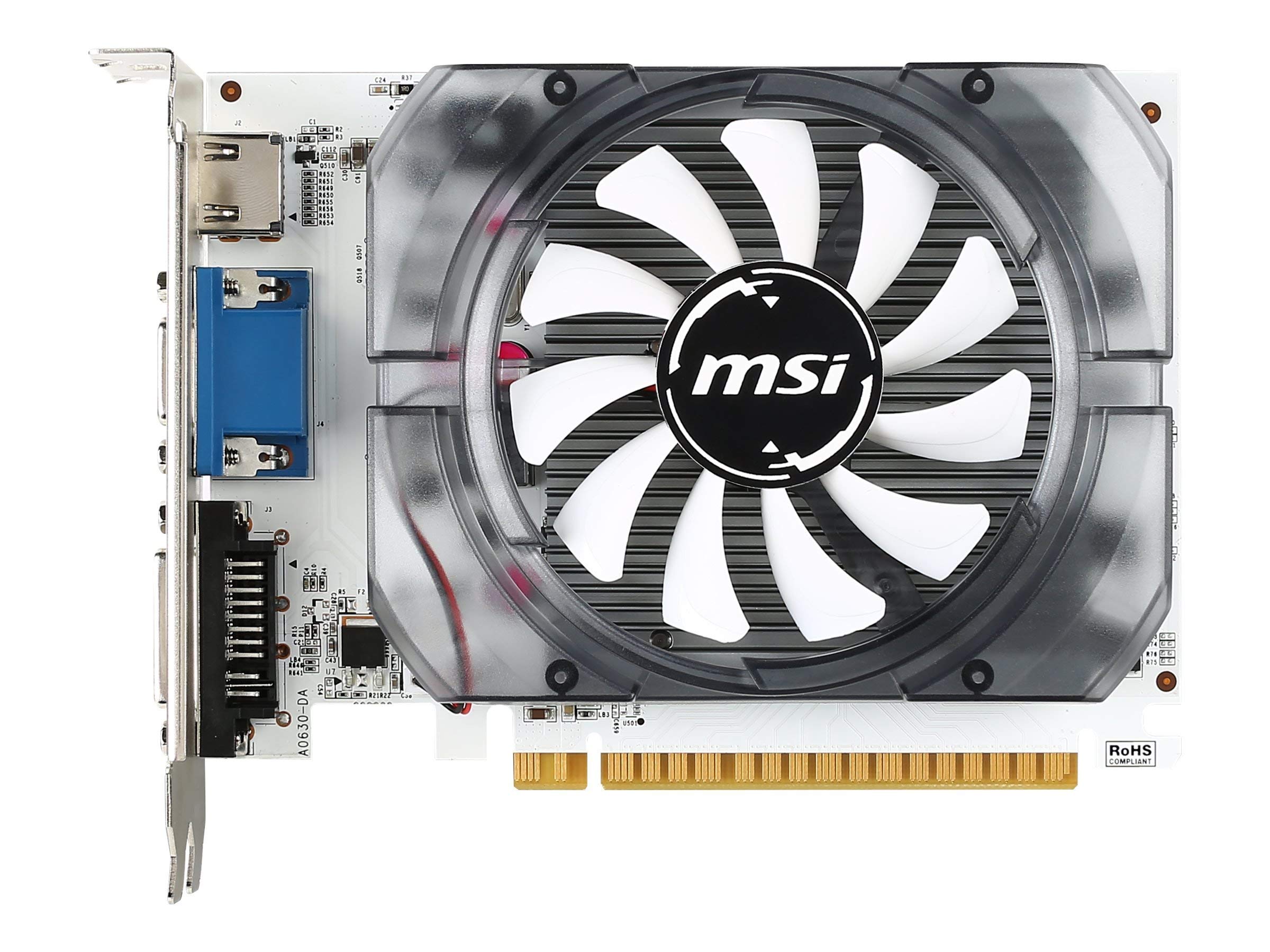 MSI GeForce GT 730 Fermi DDR3 128-bit 2GB DirectX 12 (N730 2GD3V3) (Renewed)