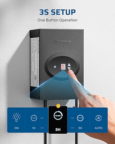 Miniatura 4 de DEWENWILS Transformador de Paisaje de Bajo Voltaje de 120W, Transformador para Exteriores con Temporizador y Sensor de Fotocélula, 120V AC a 12V AC,