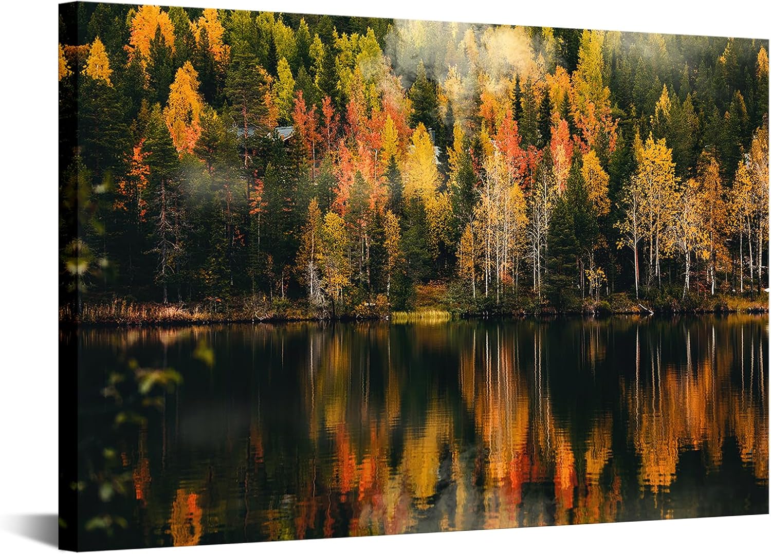 Artsbay Landscape Wall Art Lake Canvas Prints Forest Pictures Paintings Colorful Home Artwork for Office Living Room Bedroom Decoration 24 x 36inches