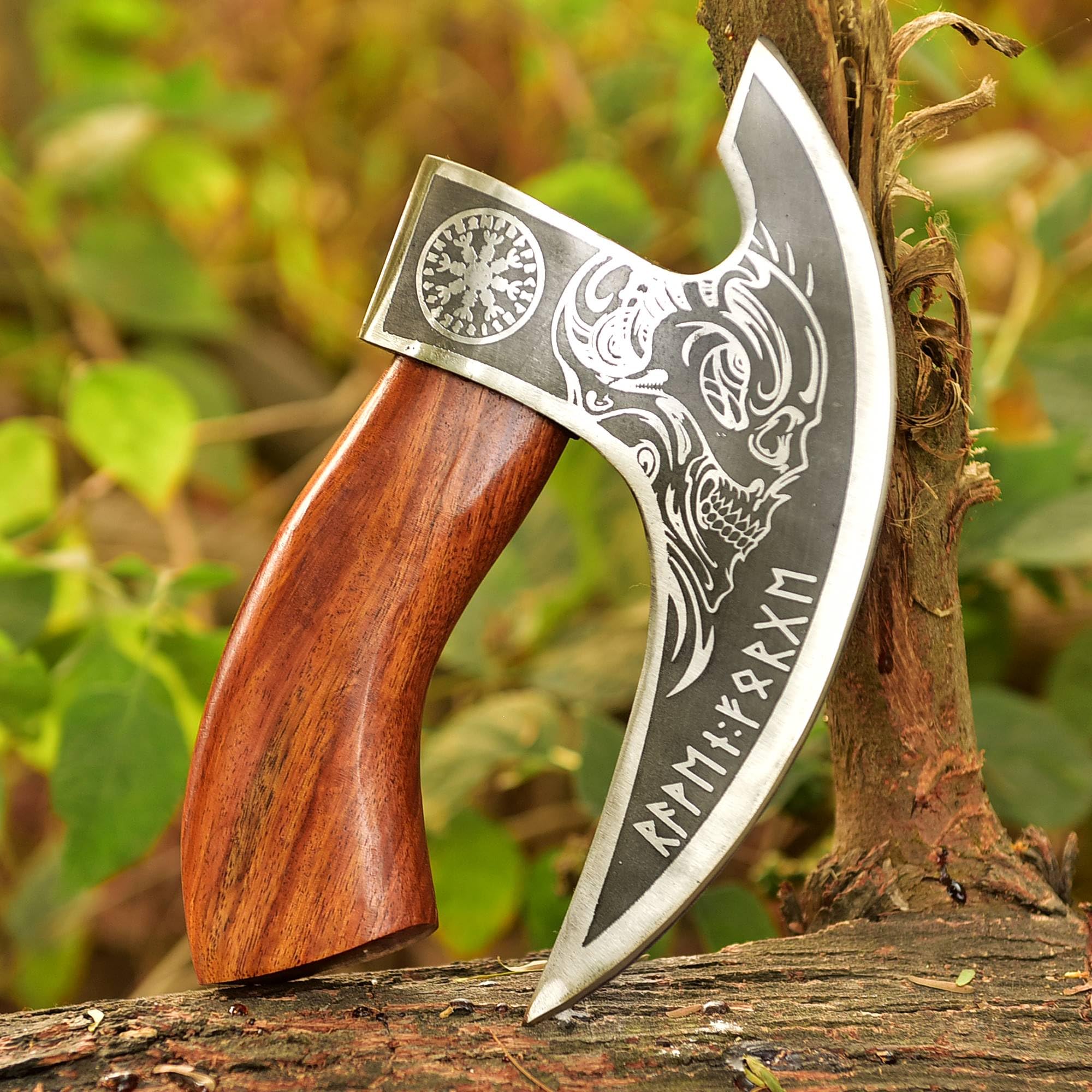 Amazon.com: Viking Pizza Cutter Axe, Hand Forged, Carbon Steel