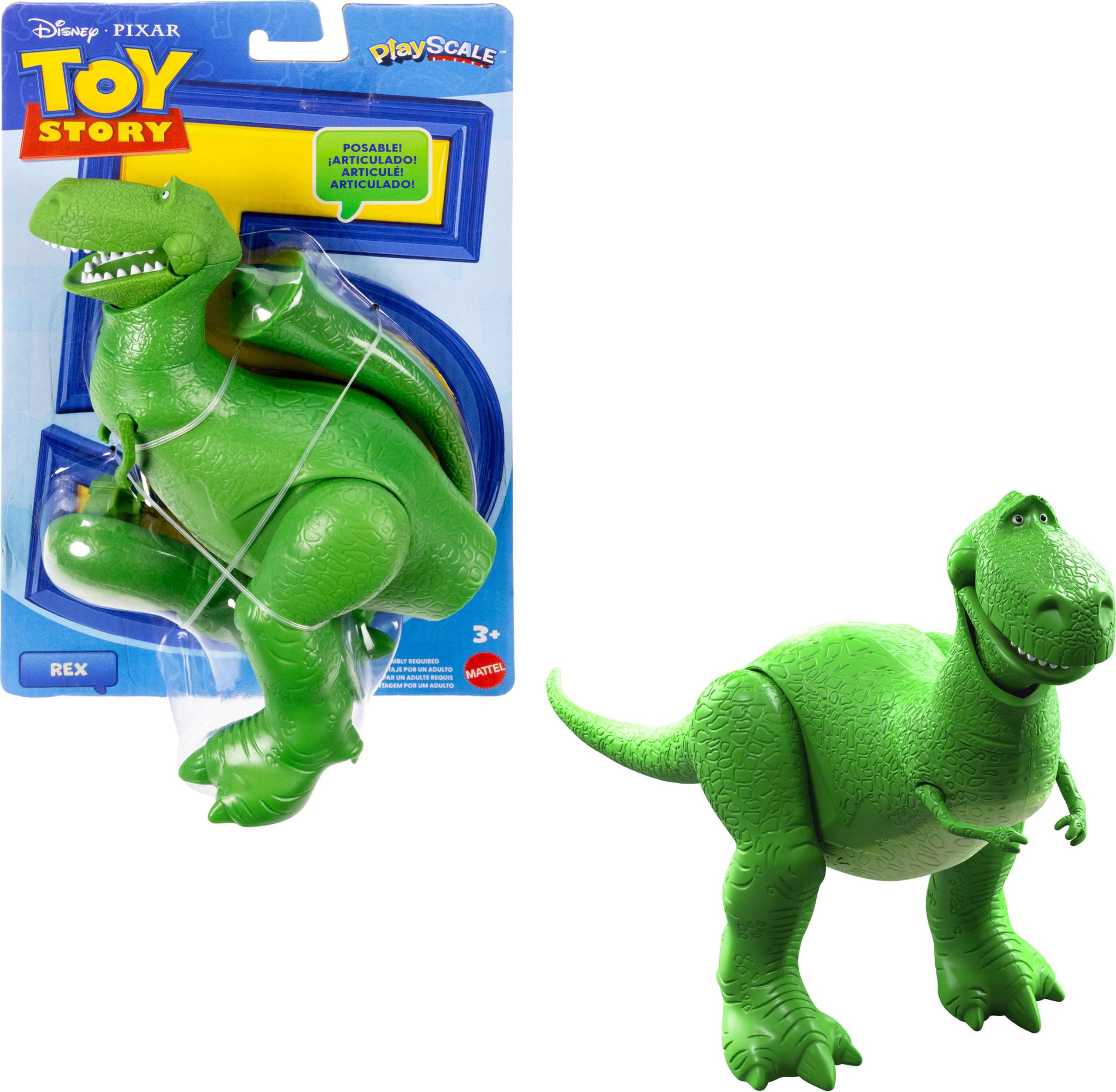 Mattel Disney and Pixar Toy Story 5 Rex Action Figure