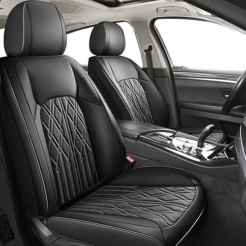 Huidasource Fundas de cuero para asiento trasero, impermeables, para asiento trasero dividido, protector de cojín de asiento de vehículo, ajuste